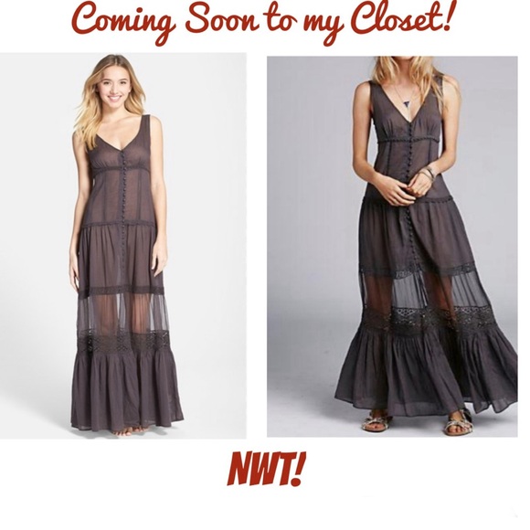 🦋🌈VERY RARE!! Free People Victoria Button Front Maxi Dress in White (XS)🌈🦋 - Picture 15 of 16